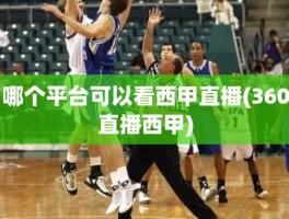 哪个平台可以看西甲直播(360直播西甲)