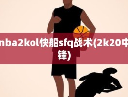 nba2kol快船sfq战术(2k20中锋)