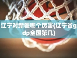 辽宁对新疆哪个厉害(辽宁省gdp全国第几)