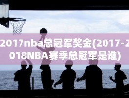 2017nba总冠军奖金(2017-2018NBA赛季总冠军是谁)