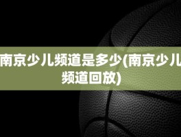 南京少儿频道是多少(南京少儿频道回放)