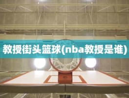 教授街头篮球(nba教授是谁)