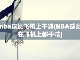 nba球员飞机上干嘛(NBA球员在飞机上都干啥)