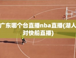 广东哪个台直播nba直播(湖人对快船直播)