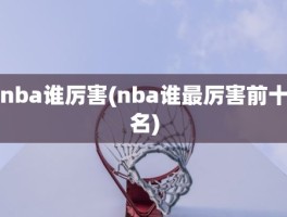 nba谁厉害(nba谁最厉害前十名)