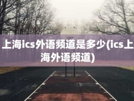 上海ics外语频道是多少(ics上海外语频道)