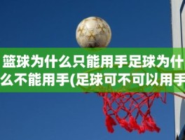 篮球为什么只能用手足球为什么不能用手(足球可不可以用手拦人)