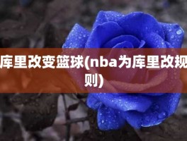 库里改变篮球(nba为库里改规则)