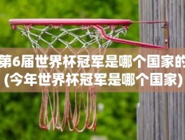 第6届世界杯冠军是哪个国家的(今年世界杯冠军是哪个国家)