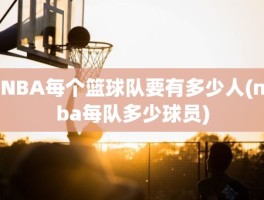 NBA每个篮球队要有多少人(nba每队多少球员)