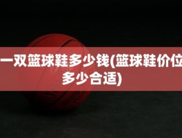 一双篮球鞋多少钱(篮球鞋价位多少合适)