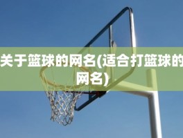 关于篮球的网名(适合打篮球的网名)