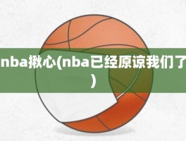 nba揪心(nba已经原谅我们了)