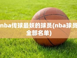 nba传球最妖的球员(nba球员全部名单)