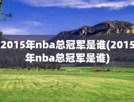 2015年nba总冠军是谁(2015年nba总冠军是谁)