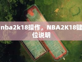 nba2k18操作，NBA2K18键位说明