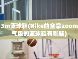 3m篮球鞋(Nike的全掌zoom气垫的篮球鞋有哪些)