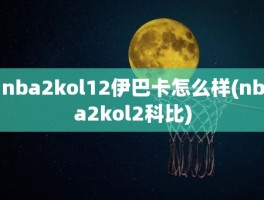 nba2kol12伊巴卡怎么样(nba2kol2科比)