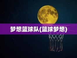 梦想篮球队(篮球梦想)
