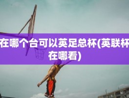 在哪个台可以英足总杯(英联杯在哪看)