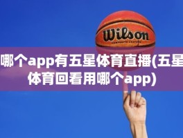 哪个app有五星体育直播(五星体育回看用哪个app)