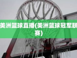 美洲篮球直播(美洲篮球冠军联赛)