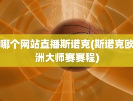 哪个网站直播斯诺克(斯诺克欧洲大师赛赛程)