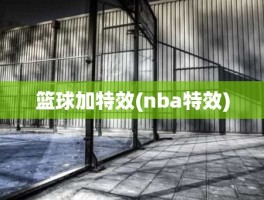 篮球加特效(nba特效)