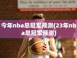 今年nba总冠军预测(23年nba总冠军预测)