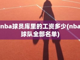 nba球员库里的工资多少(nba球队全部名单)