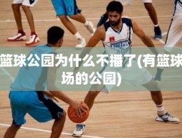 篮球公园为什么不播了(有篮球场的公园)