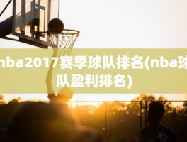 nba2017赛季球队排名(nba球队盈利排名)