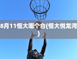 8月11恒大哪个台(恒大悦龙湾)