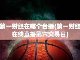 第一财经在哪个台播(第一财经在线直播第六交易日)