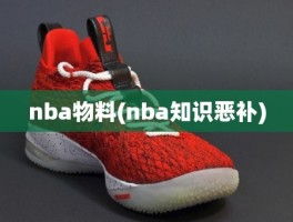 nba物料(nba知识恶补)