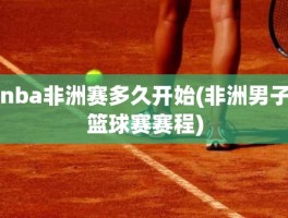 nba非洲赛多久开始(非洲男子篮球赛赛程)