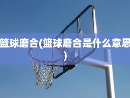 篮球磨合(篮球磨合是什么意思)