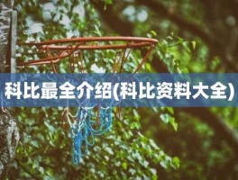 科比最全介绍(科比资料大全)