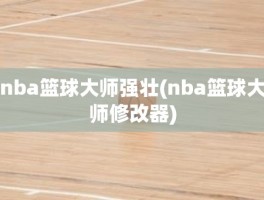 nba篮球大师强壮(nba篮球大师修改器)