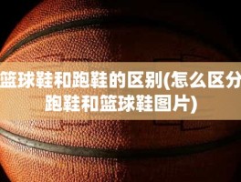 篮球鞋和跑鞋的区别(怎么区分跑鞋和篮球鞋图片)