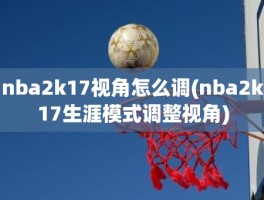 nba2k17视角怎么调(nba2k17生涯模式调整视角)