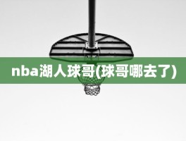 nba湖人球哥(球哥哪去了)