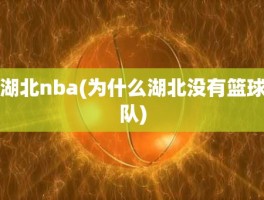 湖北nba(为什么湖北没有篮球队)