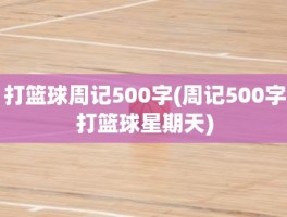 打篮球周记500字(周记500字打篮球星期天)