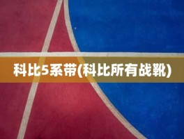 科比5系带(科比所有战靴)