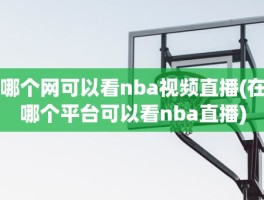 哪个网可以看nba视频直播(在哪个平台可以看nba直播)