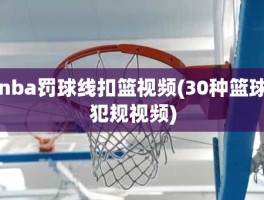 nba罚球线扣篮视频(30种篮球犯规视频)