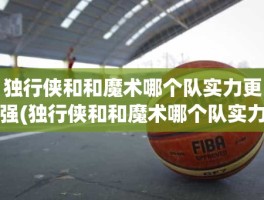 独行侠和和魔术哪个队实力更强(独行侠和和魔术哪个队实力更强)