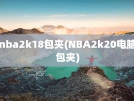 nba2k18包夹(NBA2k20电脑包夹)