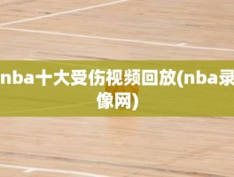 nba十大受伤视频回放(nba录像网)